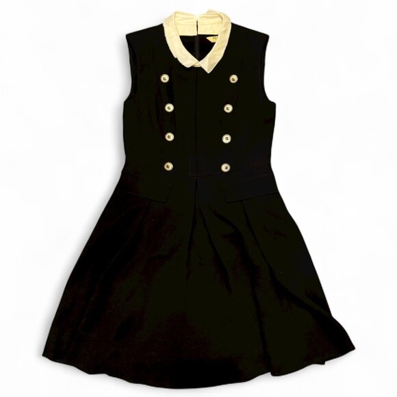 Psalter Elite Dress – Size 38 – Removable Collar – A-Line – Shoulder Pads - Picture 1 of 11